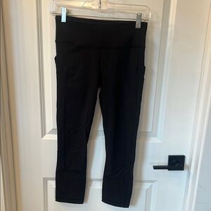 Lululemon black crop running leggings